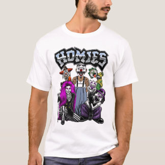Homies 90s Nostalgia Cholo Clowns T-shirt