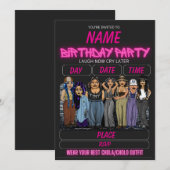 Homies Birthday Invitation Chicana Birthday (Devant / Derrière)