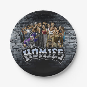 Homies-feestborden, Lil Homies-verjaardag Papieren Bordje