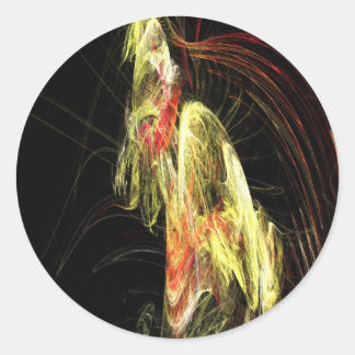 Hominoïde skelet ronde sticker