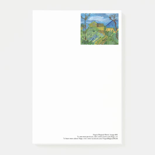 Hommage à de grandes notes de post-it de Cezanne (Devant)