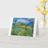 Hommage à la carte de note de Cezanne (Fleur jaune)