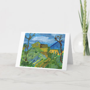 Hommage à la carte de note de Cezanne