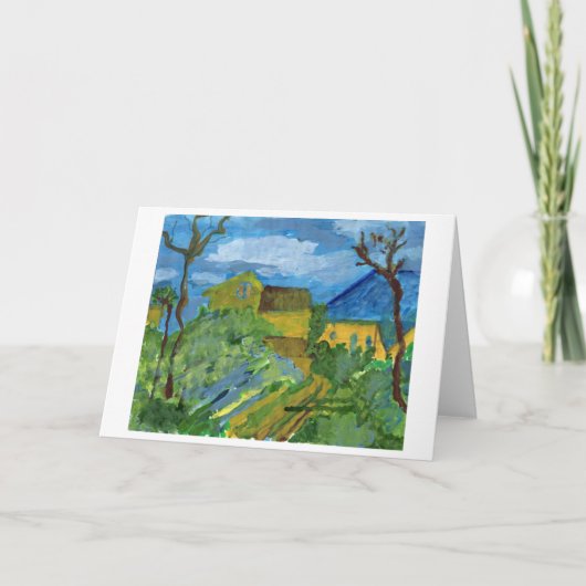 Hommage à la carte de note de Cezanne (Devant)