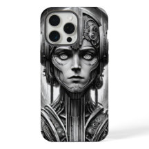 Hommage à Lang Metropolis. Femme futuriste rétro -