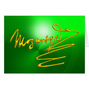HOMMAGE À MOZART Signature dorée du compositeur Ve