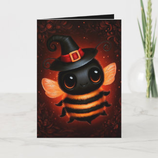 Hommage aan heks in bijenpak Halloween kostuumillu Kaart