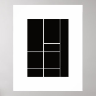 Hommage aan Mondriaan 1.1 Poster