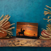 Hommage commémoratif Cowboy et Horse Plaque spirit (Côté)