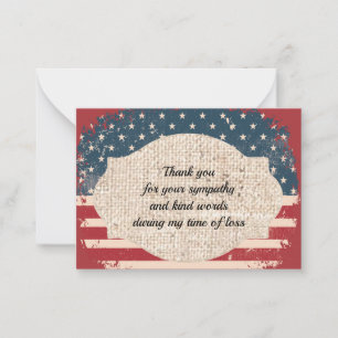 Hommage Du Carte de remerciements Vels