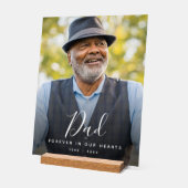 Hommage funéraire commémoratif papa Photo (Angle)