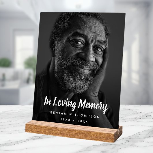 Hommage personnalisé aux funérailles commémorative