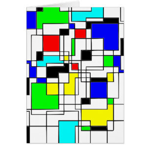 Hommage Random Carré À Mondrian