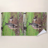 Homme Australian Kangaroo, Serviette de plage (Devant)