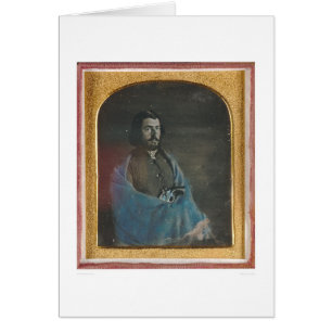 Homme avec le manteau bleu et revolver (40455)