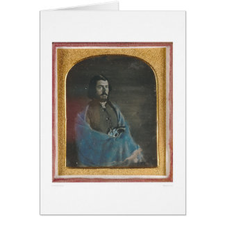 Homme avec le manteau bleu et revolver (40455)