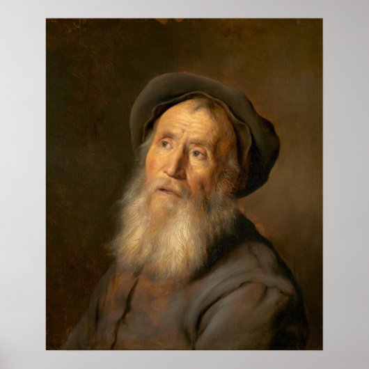 Homme avec un Beret - Jan Lievens Poster d'art (Devant)