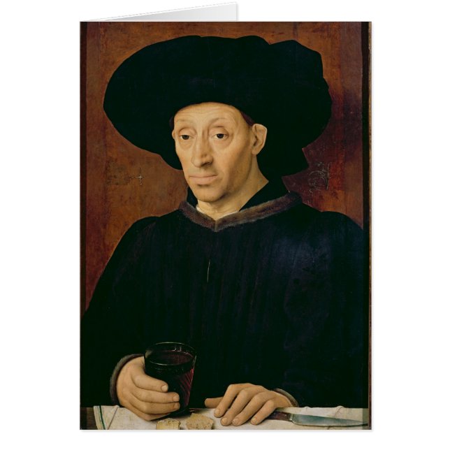Homme avec un verre de vin (Devant)