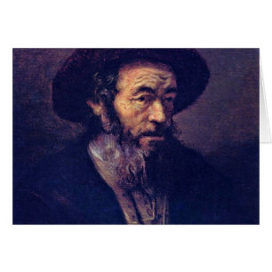 Homme avec une barbe. Par le disciple de Rembrandt