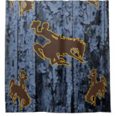 Homme bleu noir cowboy douche rideau (Devant)