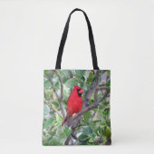 Homme Cardinal - Jardin Bird Sac fourre-tout (Devant)