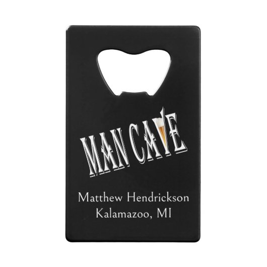 Homme Cave Bouteille Personnalisée Ouverture (Devant)