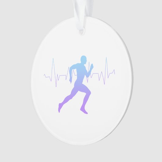 Homme Coureurs Silhouette Gradient (devant)