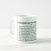 Homme de doctrine ! ! Tasse de café de principes (Devant gauche)