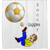 Homme de football de rideau de douche gigles (Devant)