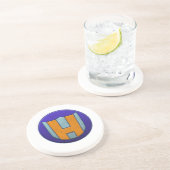 Homme de héros et dessous de verre de grès de (Côté)