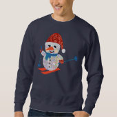 homme de neige de noël sweatshirt (Devant)