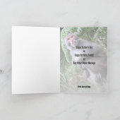 Homme de Vision l Funny Carte de Singe pour Père/L (Intérieur)