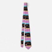 Homme Designer Cravate Whimsical Cats (Dos)