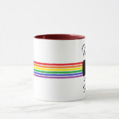 Homme d'honneur Burgundy Bow Cravate café Mug (Centre)