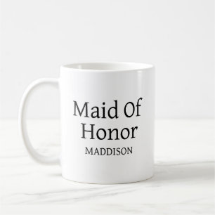 Homme D'Honneur Moderne Nom Personnalisé Café Mug