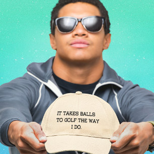 Homme drôle, Casquette de golf sur mesure