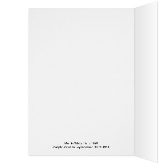 Homme en Cravate blanche par Leyendecker (Intérieur (Gauche))