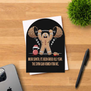 Homme en pain d'épices drôle - Programme de gym de