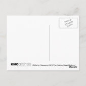 Homme et rat nageant coton swap Carte postale (Dos)