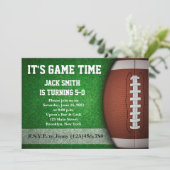Homme Football Custom Anniversaire Invitation (Debout devant)