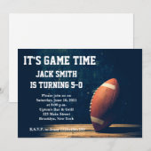 Homme Football Custom Anniversaire Invitation (Devant / Derrière)