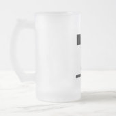 Homme J'Aime Pêcher Frosted Glass Mug (Gauche)