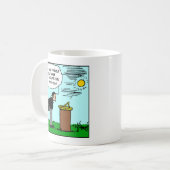 Homme lisant une tasse de cadran solaire (art de (Devant gauche)