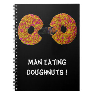 Homme mangeant des donuts ! Cahier