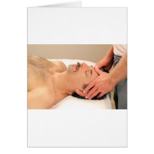 Homme Massant Visage Homme