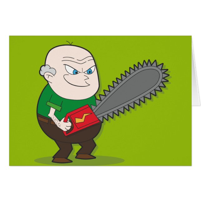 Homme mauvais de tronçonneuse (Devant Horizontal)