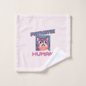 Homme pathétique - Drôle conception de chat (Gant de toilette)