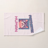 Homme pathétique - Drôle conception de chat (Serviette à main)