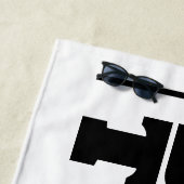 HOMME PERSONNALISÉ GRAND SERVIETTE DE PLAGE (En situation)