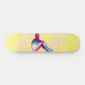 Homme posant sur skateboard (Horz)
